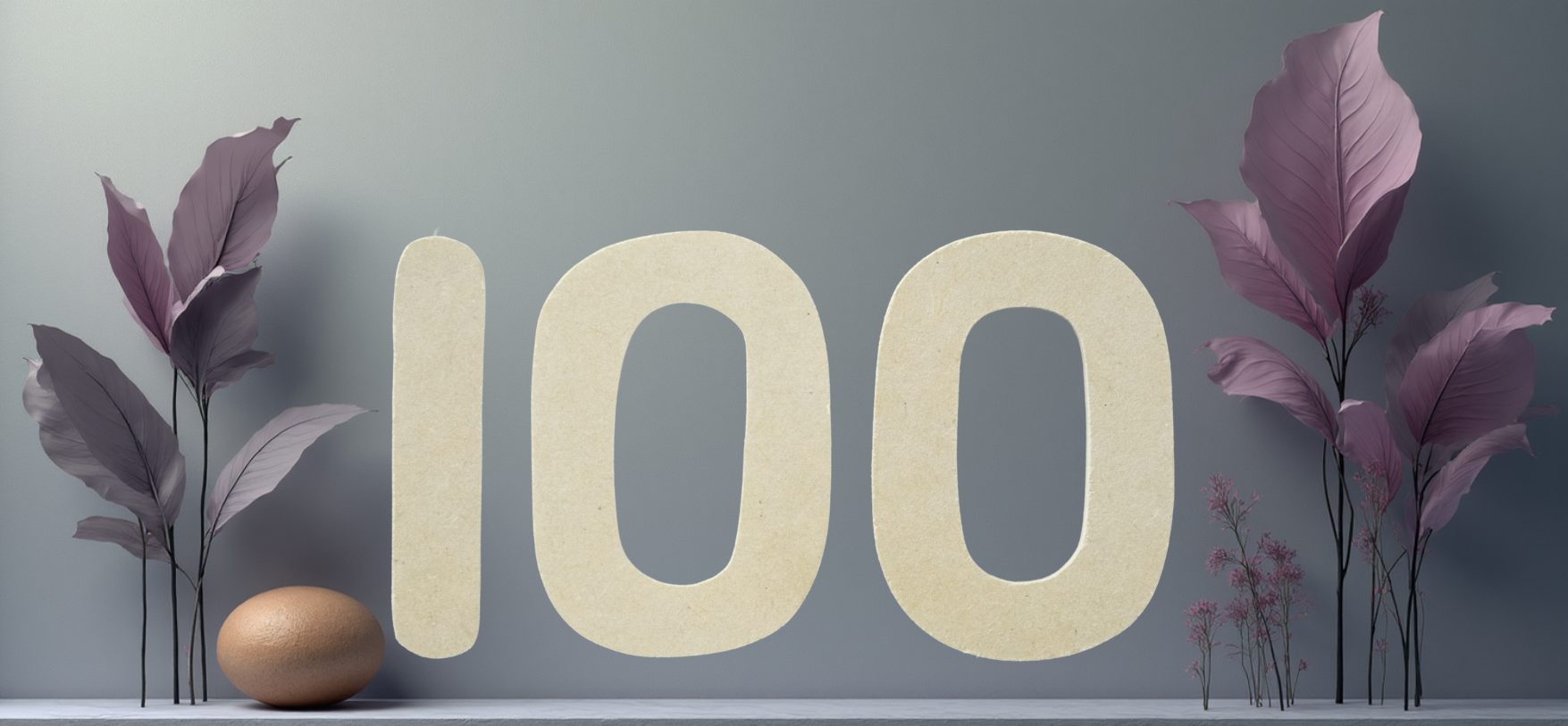 image neutre avec nombre 100