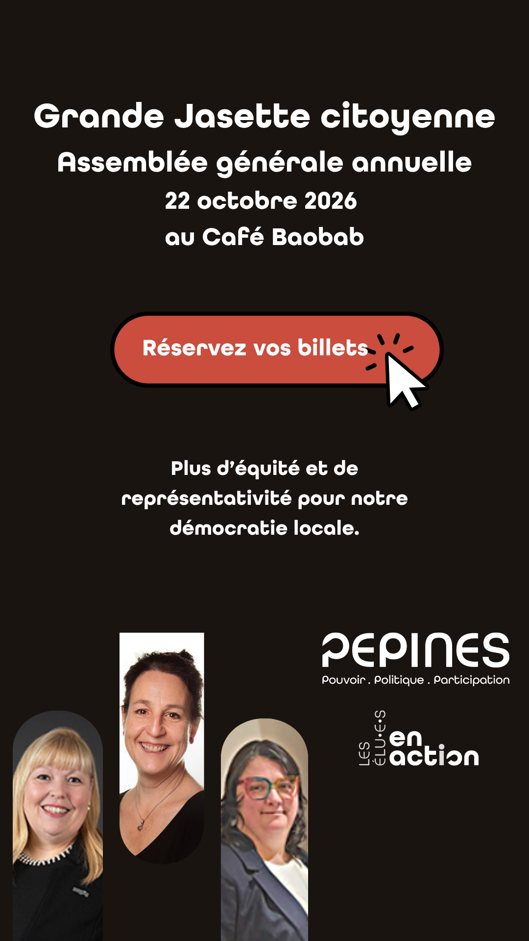 Femmes politiques en Estrie.